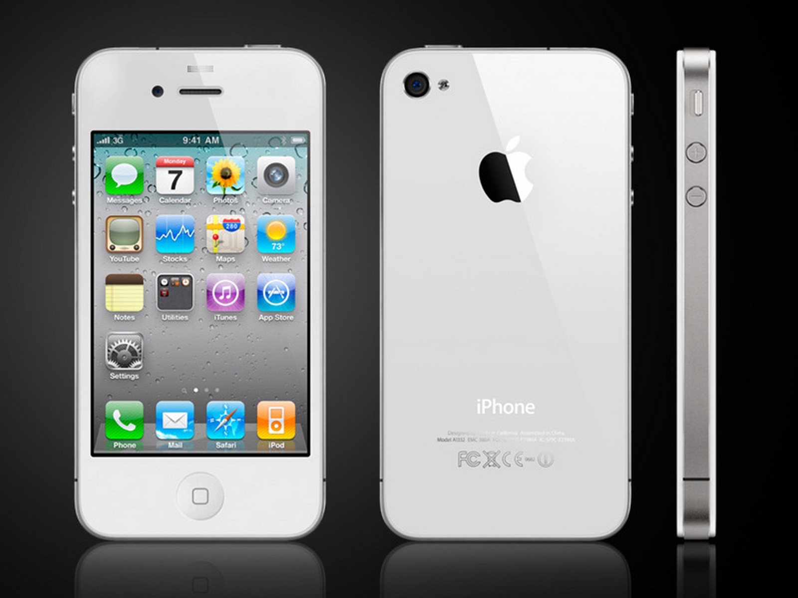 white iphone 4