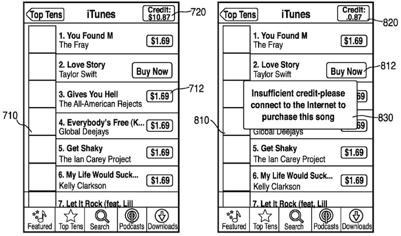 itunes_offline_purchase_patent