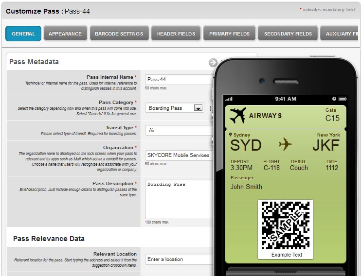 Skycorepassbook