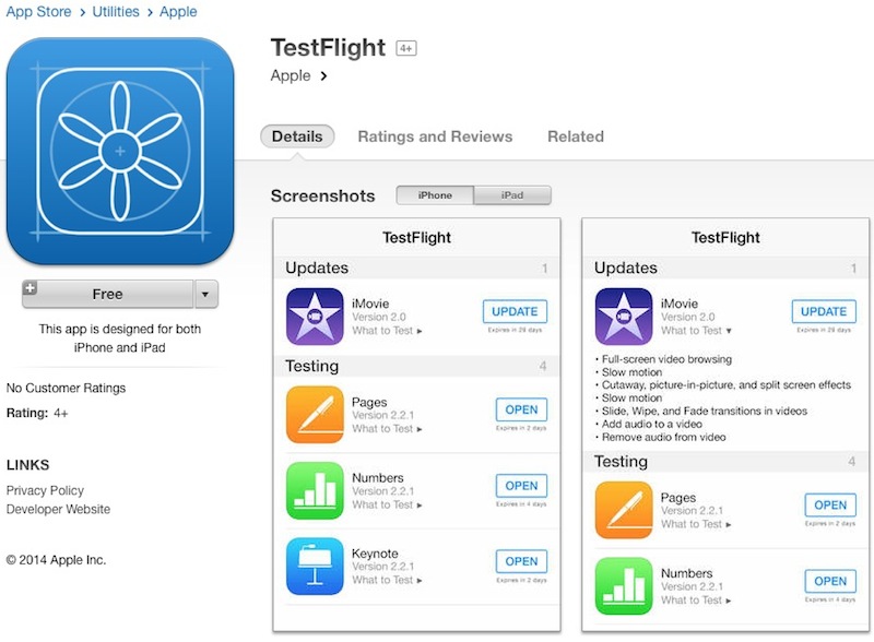 testflight_ios_8_app