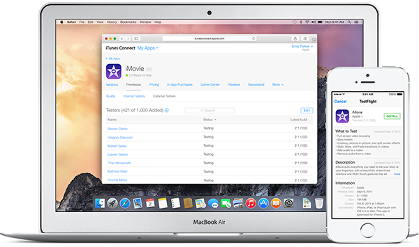 TestFlight iTunes Connect