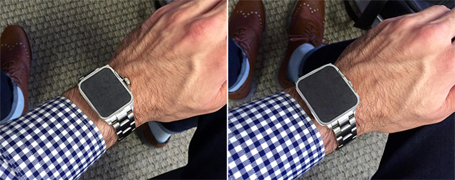 Apple Watch Size on Wrist Comparison