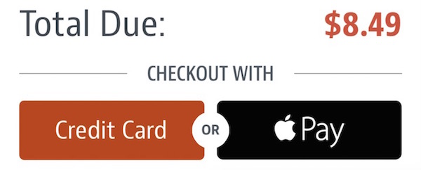 ChowNow Apple Pay