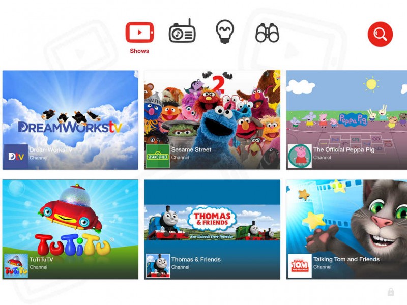 YouTube Kids iPad