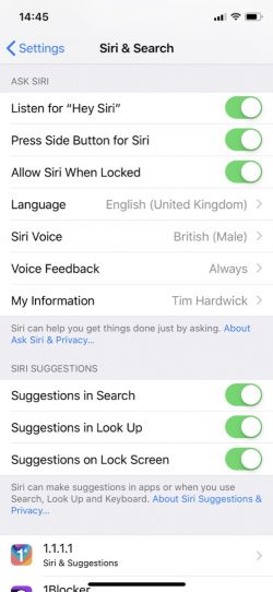 set up siri