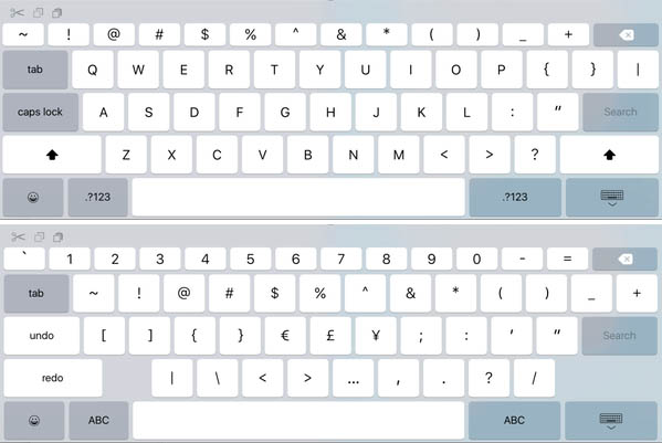 iOS 9 UIKeyboard iPad