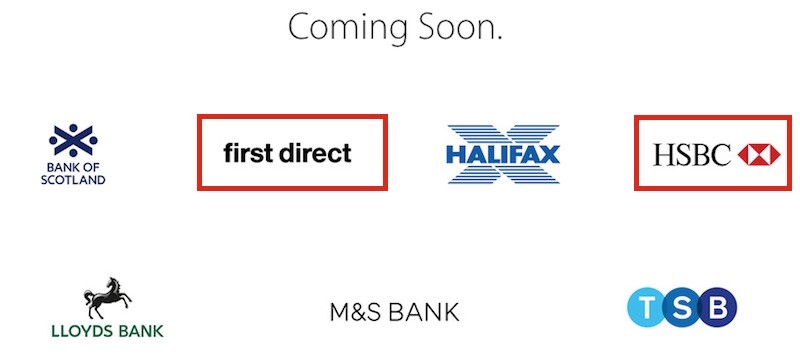 HSBC First Direct Apple Pay UK