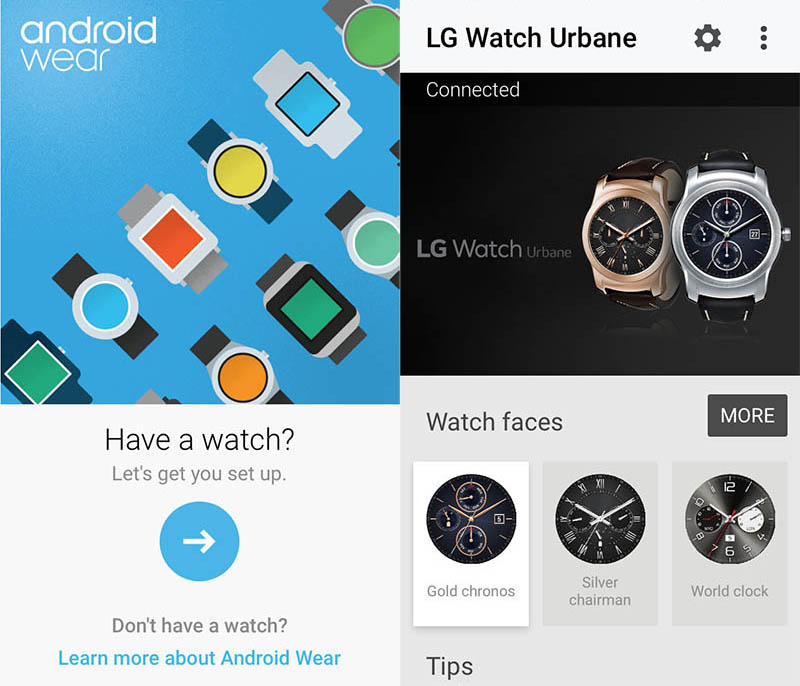 Android-wear-iOS-app