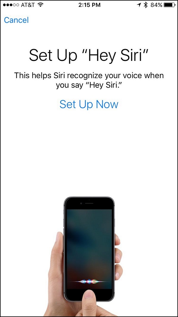 iphone hey siri set up
