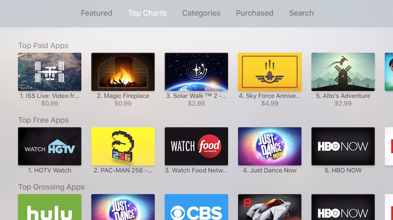 Apple tv app store