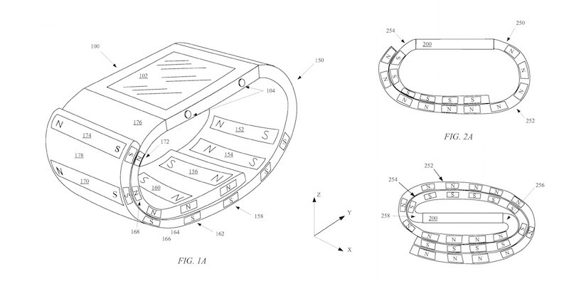 magnetic wristband apple watch patent