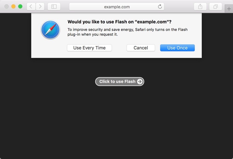 adobe flash mac os x support