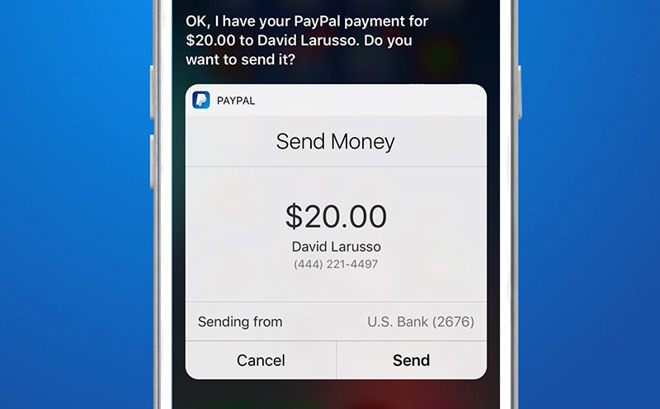 PayPal Siri