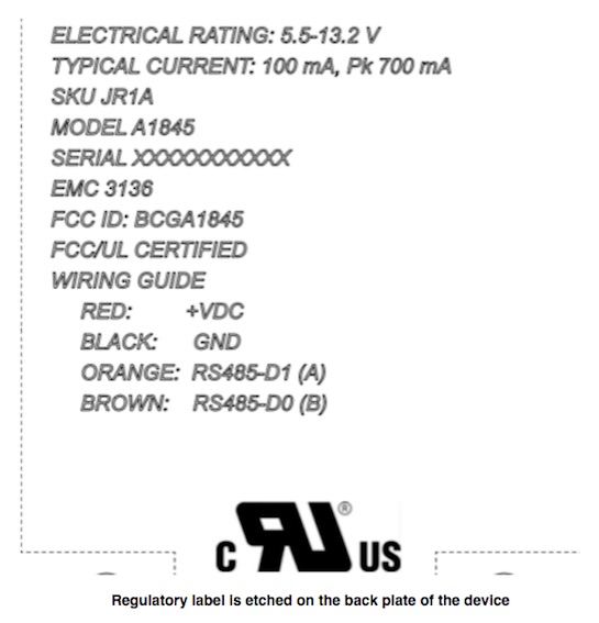 fcc a1845