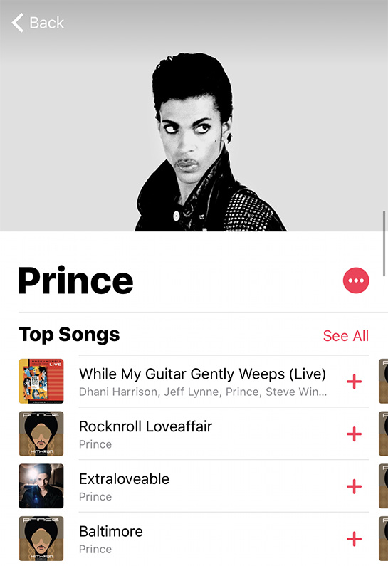 prince apple music