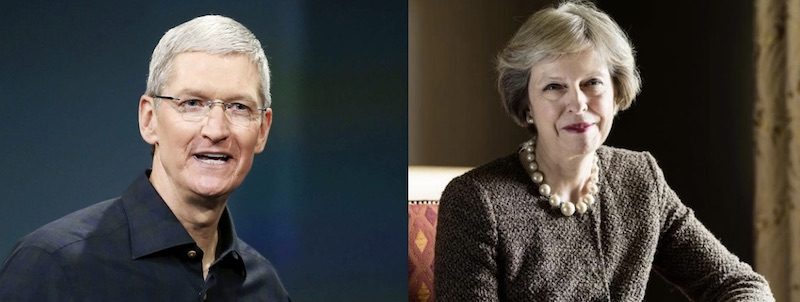 tim cook theresa may