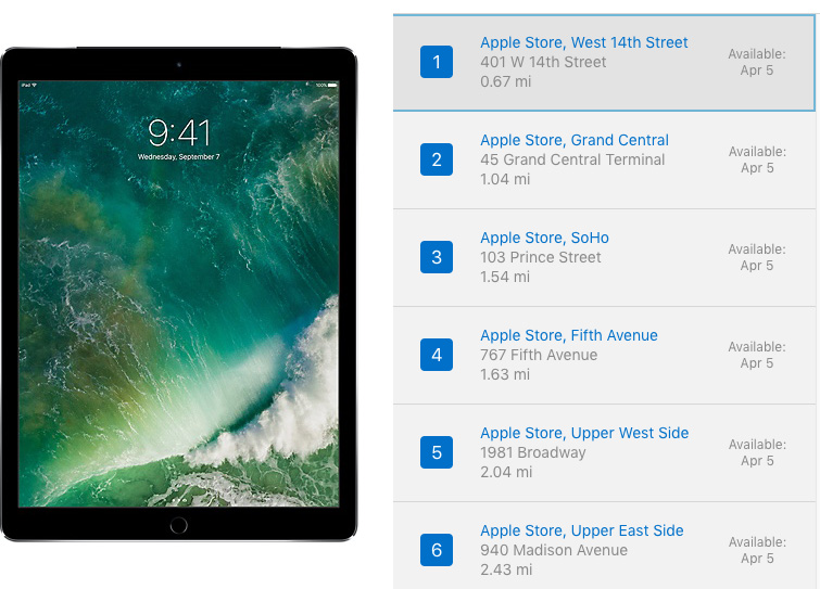 ipad pro april 5