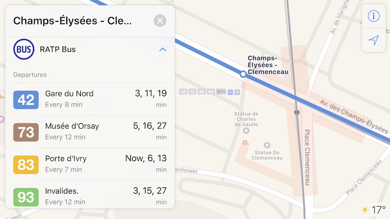 apple maps paris transit 2