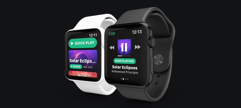 apple watch spotify snowy