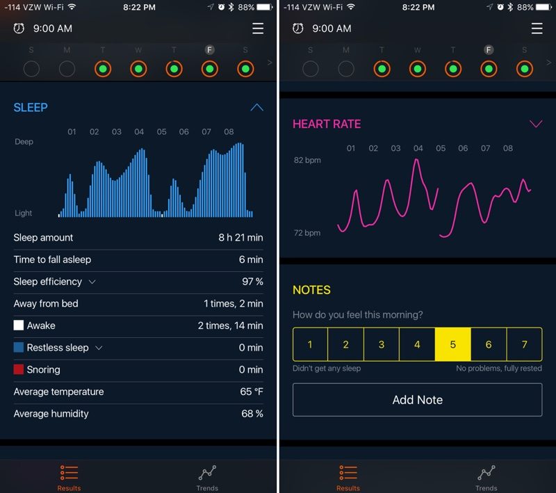 bedditsleepgraphheartrategraph