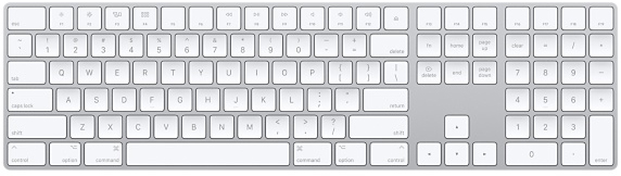 apple wireless magic keyboard numeric keypad