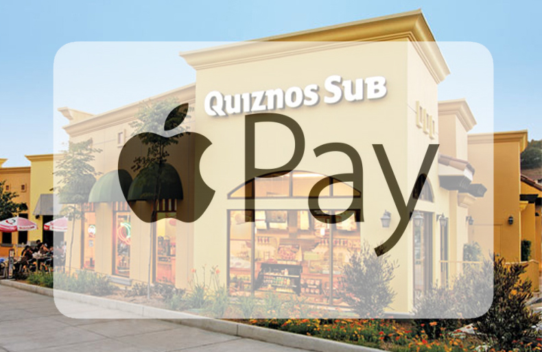 quiznos apple pay