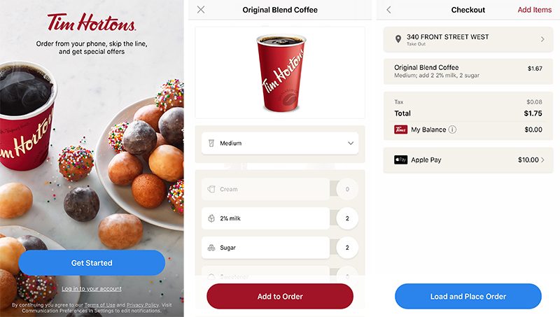 tim hortons app