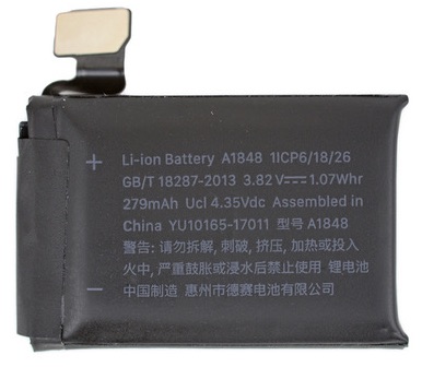 apple watch series 3 battery