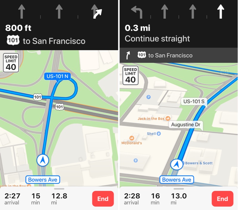 mapsios11laneguidance