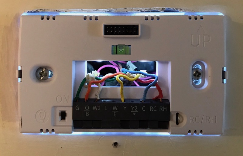 sensi touch wiring light