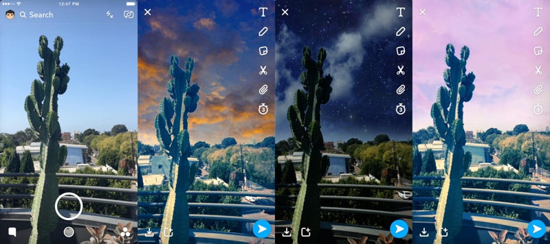snapchatskyfilter
