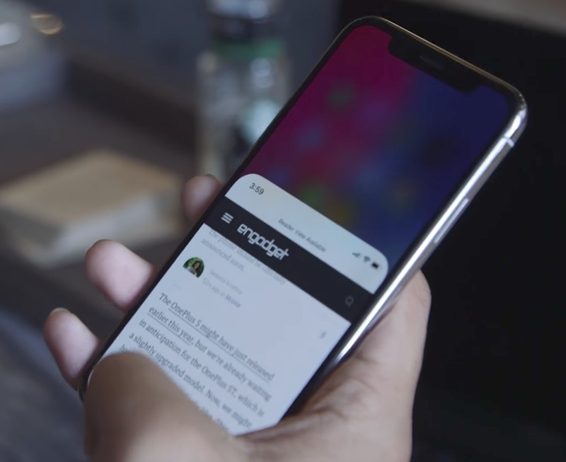 iphone x reachability