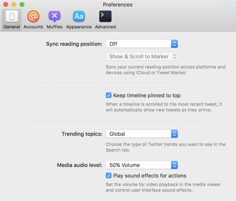 twitterrific mac pinned