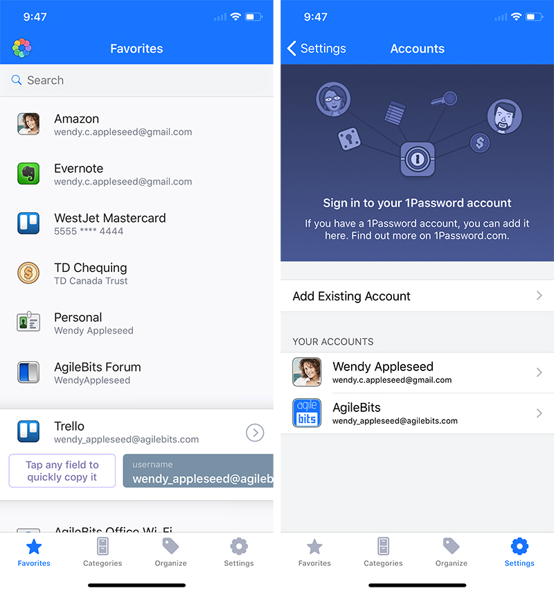 1Password iPhone X