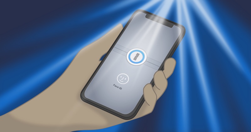 1password face id iphone x