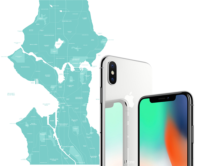 seattle iphone x