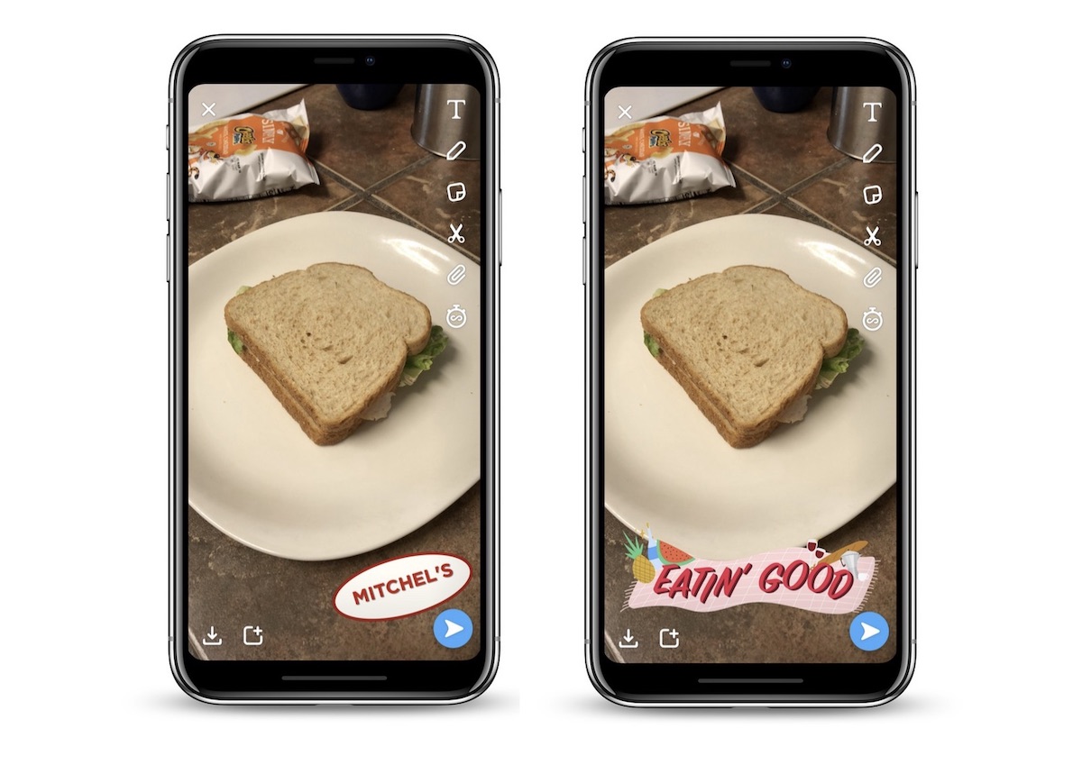 snapchat food filters