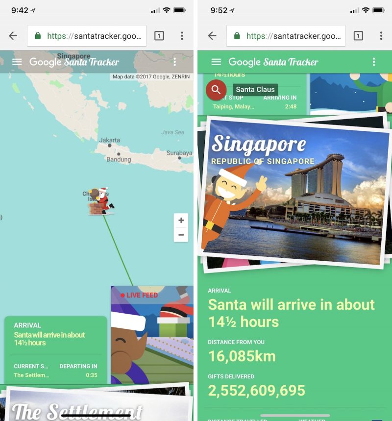 google santa tracker