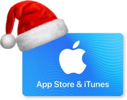 santa itunes gift card