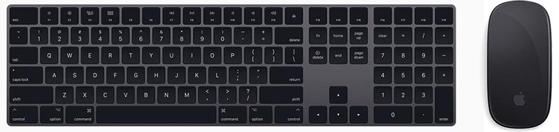 space gray magic keyboard magic mouse