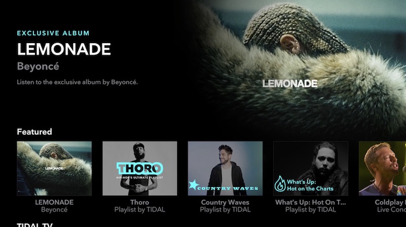 tidal apple tv