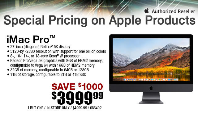 3999 imac pro