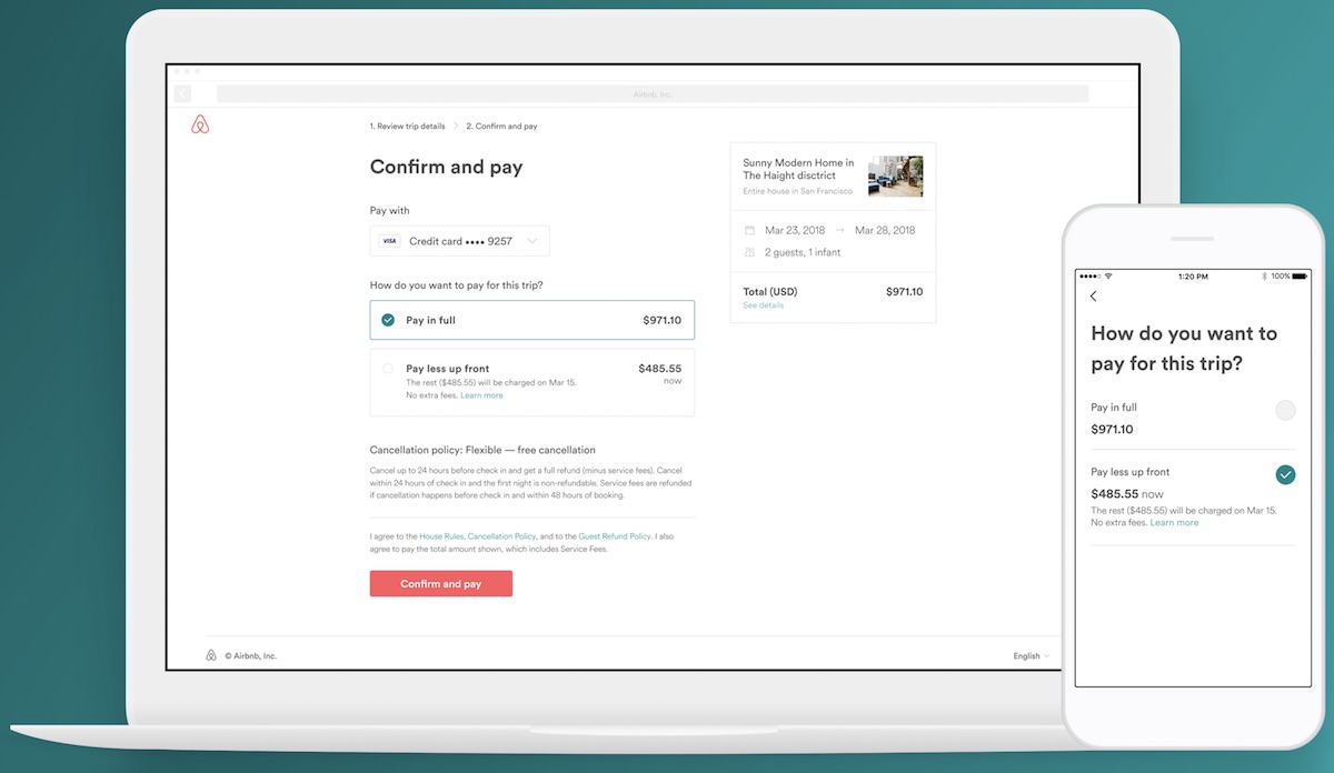 airbnb payment plan