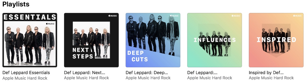 def leppard playlists