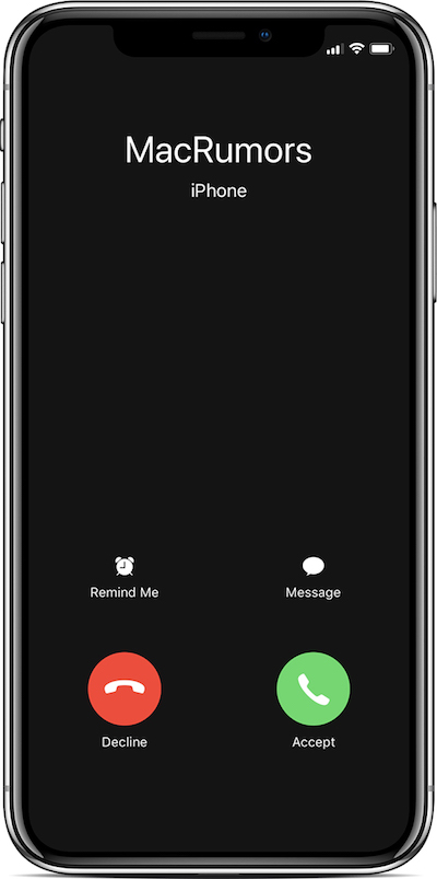 incoming call screen not showing