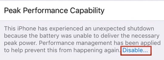 iphoneperformancemanagementdisableoption