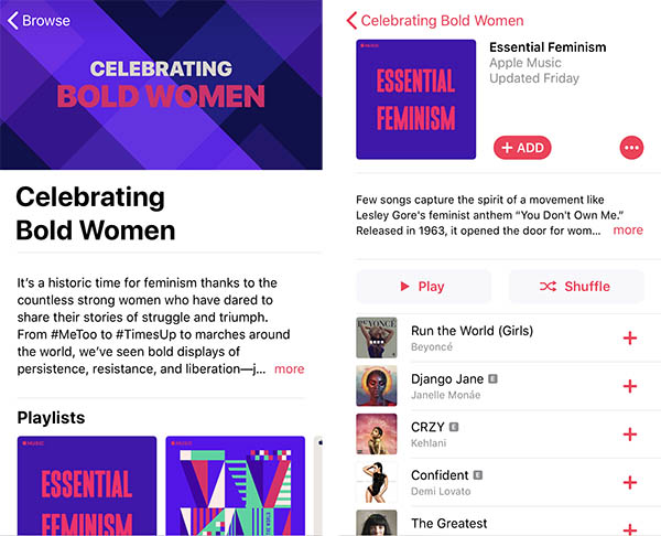 bold women apple music