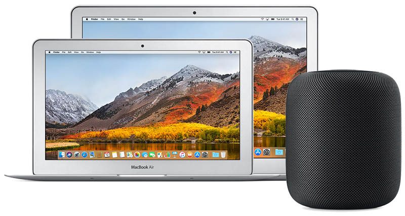 macbook air homepod