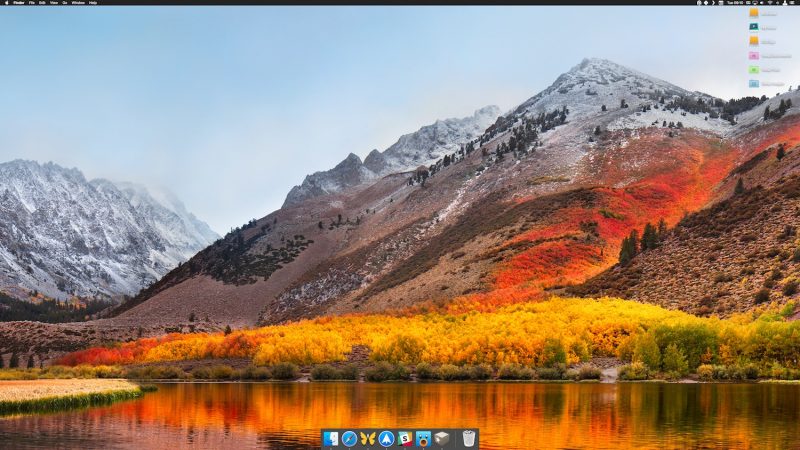 macos dock only open apps