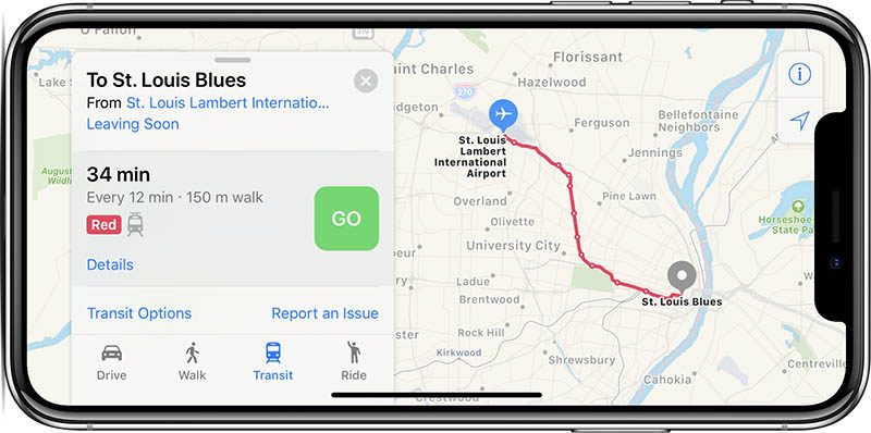 st louis apple maps